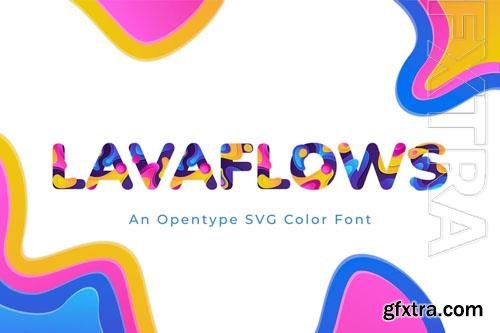 Lavaflows font