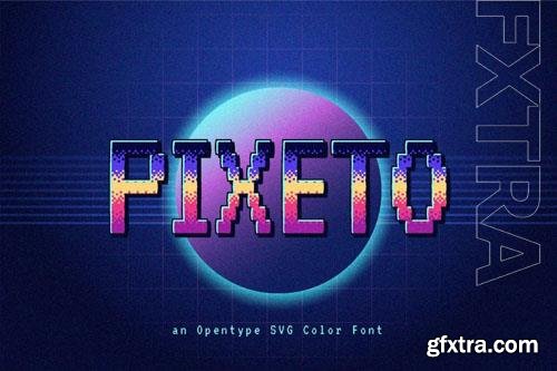 Pixeto font