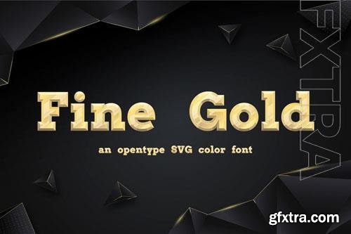 Fine Gold font