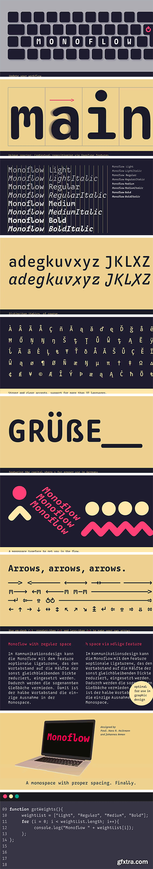 Monoflow Font Family