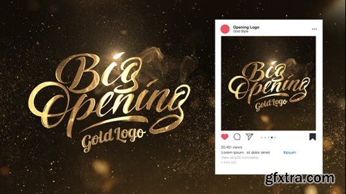 Videohive Gold Logo Opener 39997511