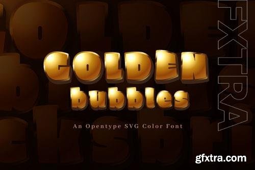 Golden Bubbles font