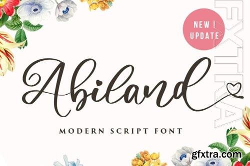 Abiland font