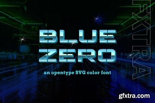 Blue Zero font