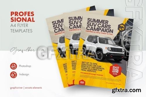 Rent A Car Flyer Templates 7FK65KA