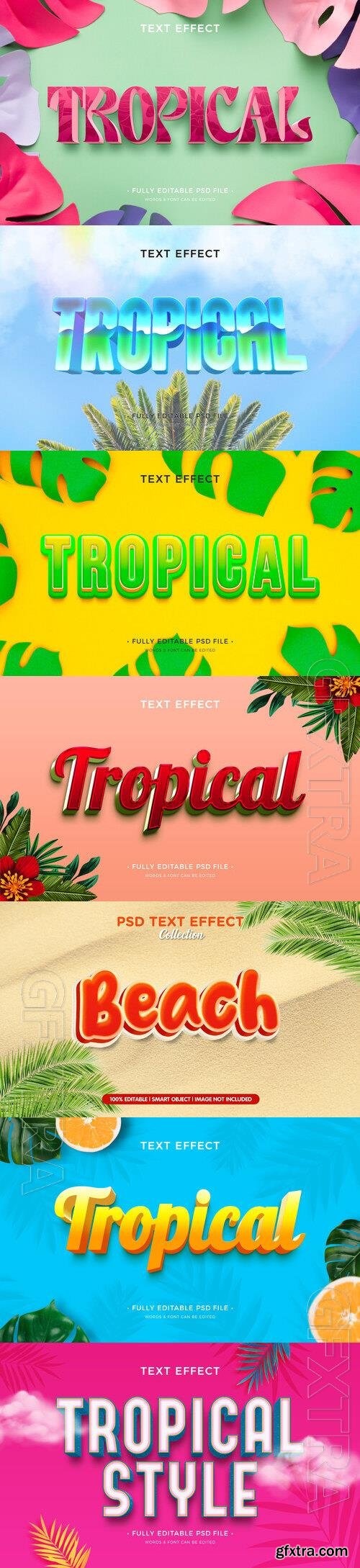 PSD tropical text effect vol 3