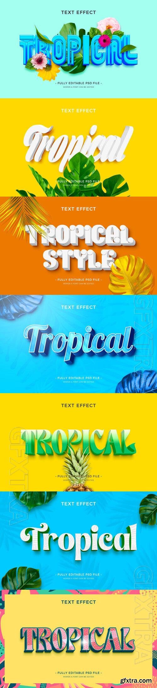 PSD tropical text effect vol 1