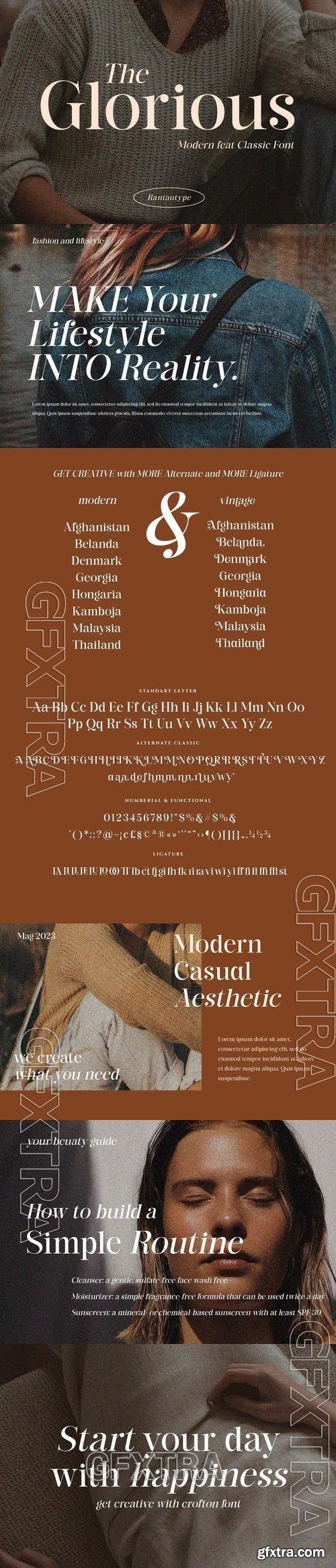 The Glorious Modern and Classic Font 8MJABN6