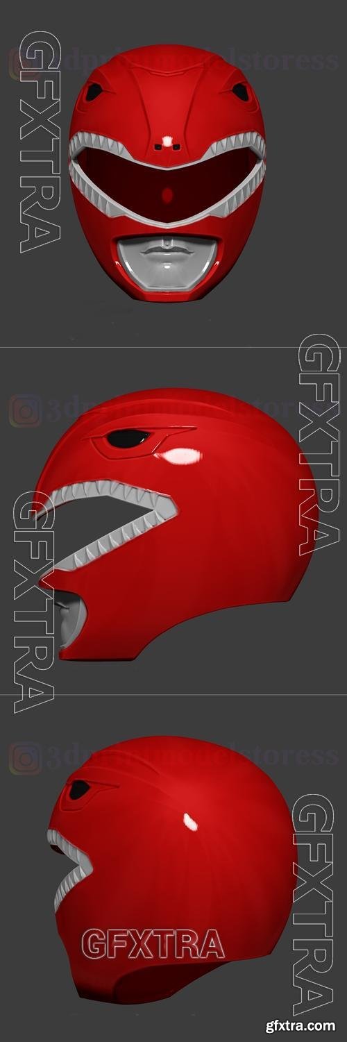 Power Rangers MMPR Red helmet &ndash; 3D Print Model