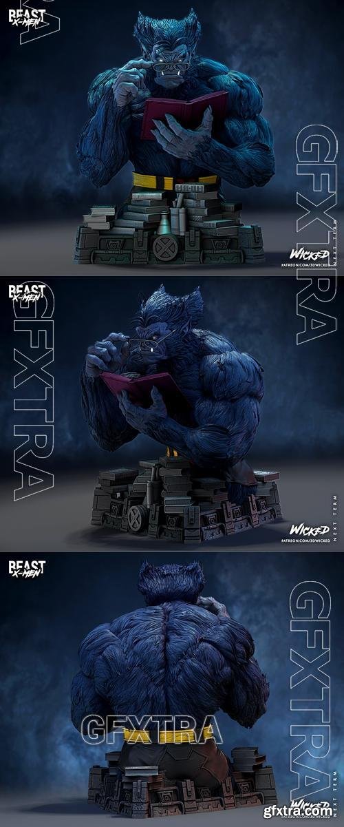 WICKED - Beast X-Men Bust &ndash; 3D Print Model