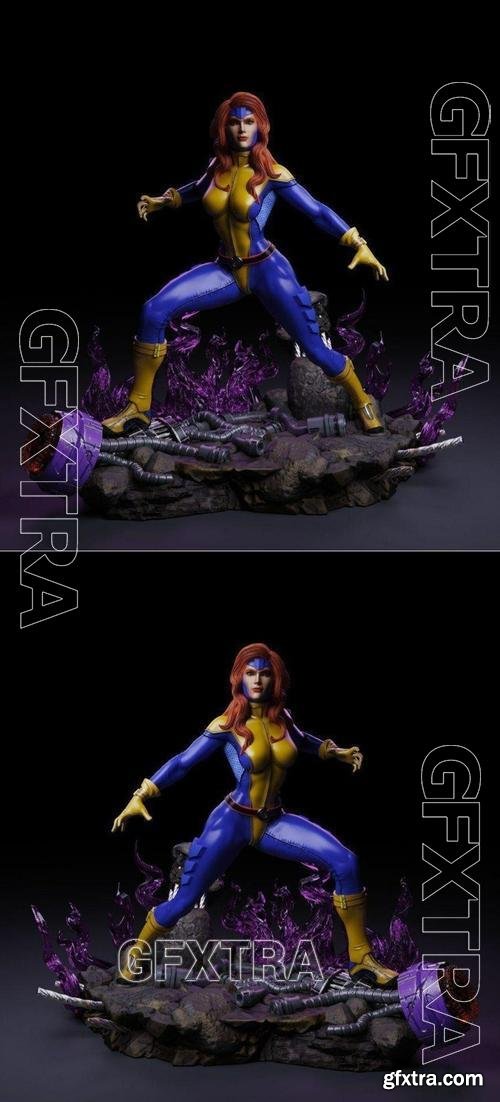 Jean Grey from Marvel &ndash; 3D Print Model