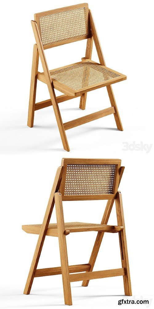 Zara Home The Rattan and Wood Folding Chair