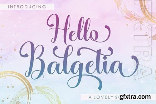 Hello Balgetia font