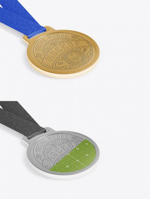 Golden Medal Mockup 587434348