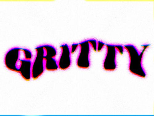 Warped Gritty Glitch Text Effect Mockup 591200630