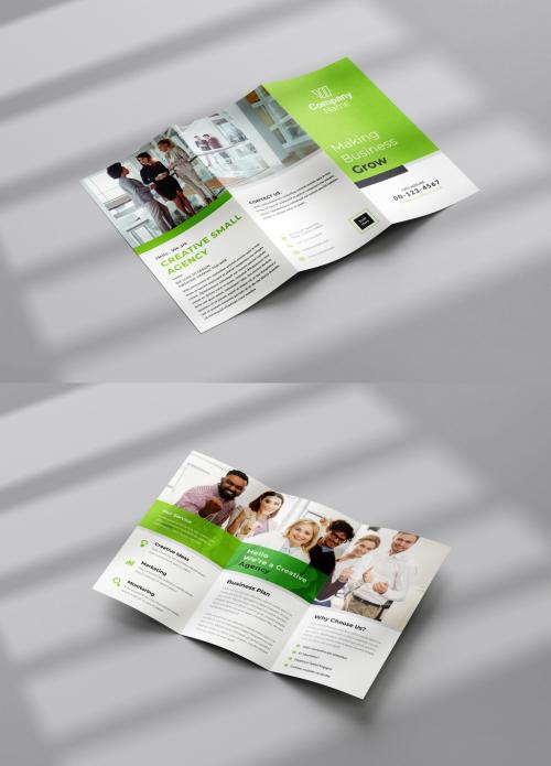 Business Trifold Brochure Layout with Colorful editable 580216600