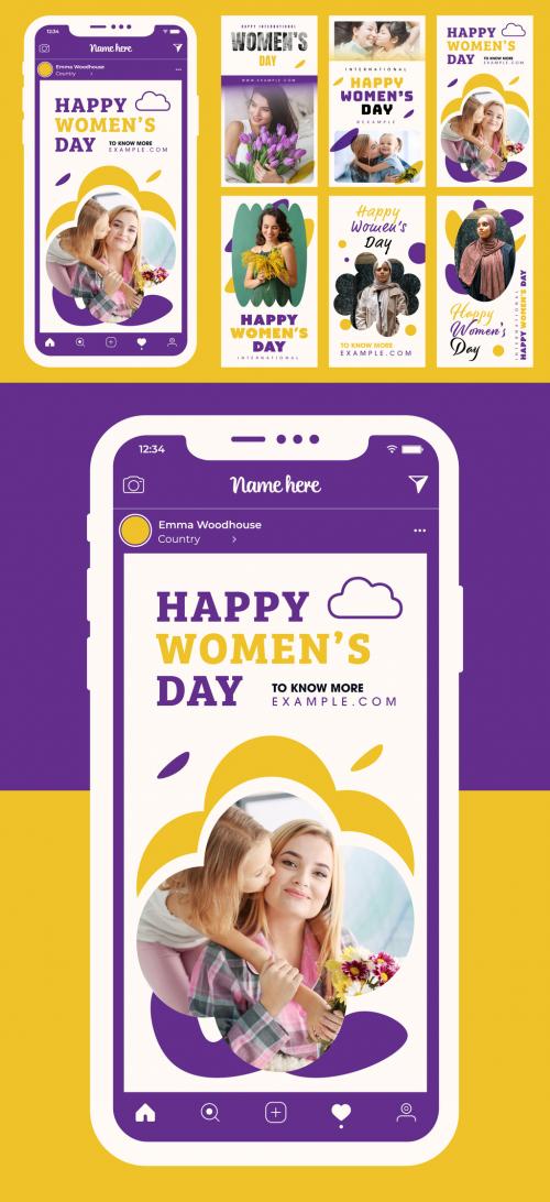 Happy Women's Day Story Design Template 571555680