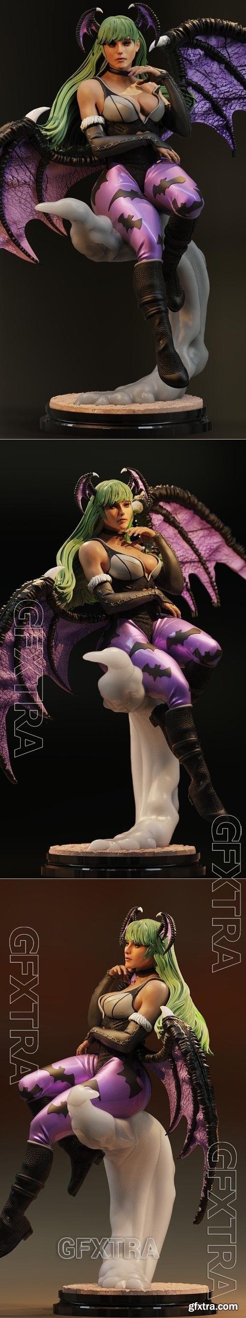 Morrigan Aensland Relaxing from Darkstalkers &ndash; 3D Print Model