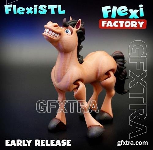 Flexi Factory - Horse &ndash; 3D Print Model