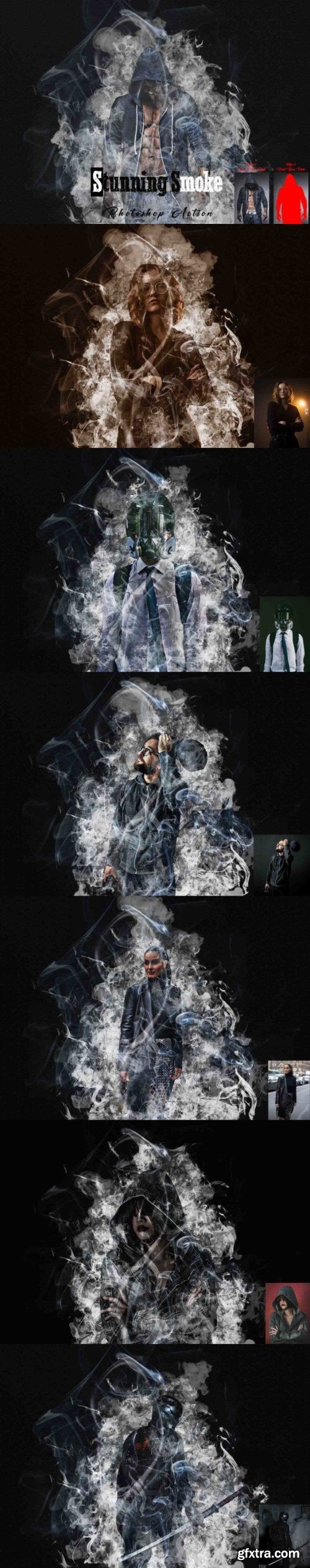 Creativemarket - Stunning Smoke Photoshop Action