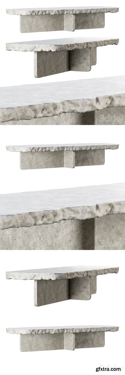 Richard Concrete Long Table by Bpoint Design