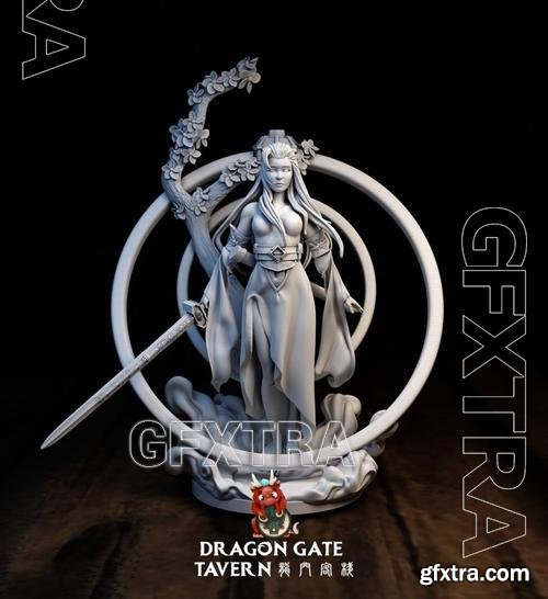 Dragon Gate Tavern - Sword Maiden &ndash; 3D Print Model