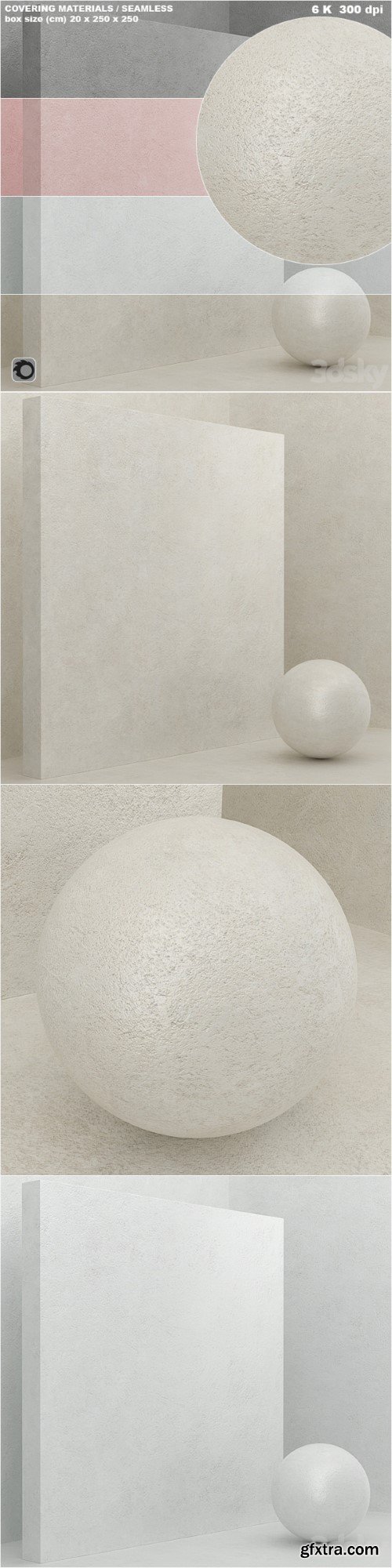 Material (seamless) - coating, stone, plaster set 56