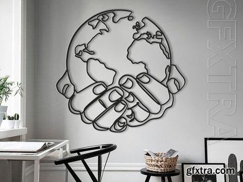 Fragile World 3D Printed Wall Art - Home Decor