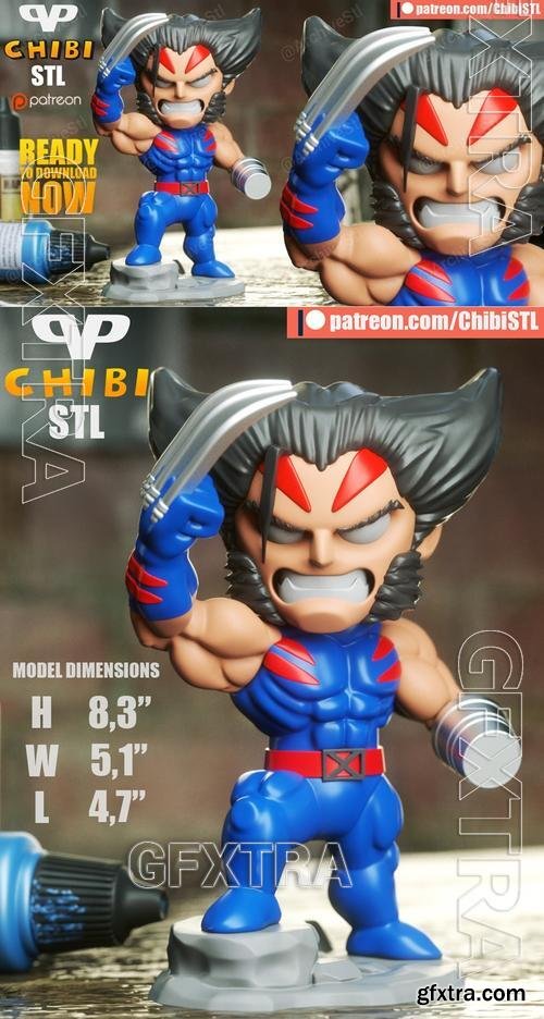 AOA Wolverine Chibi &ndash; 3D Print Model