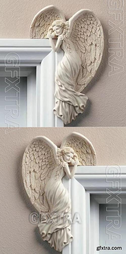 Door Frame Angel &ndash; 3D Print Model