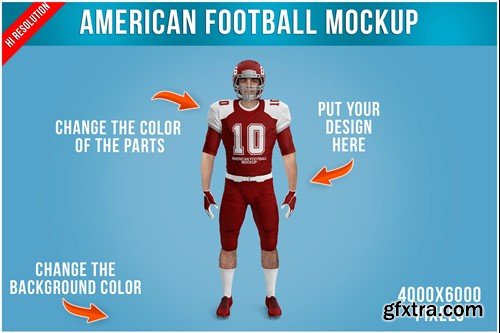 American Football Kit Mockup Template