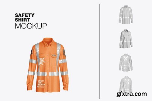 Safety Men’s Work Shirt Mockup