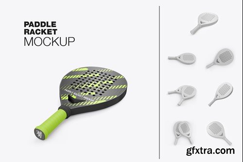 Set Paddel Racket Mockup