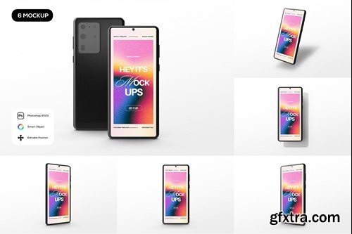 Black Mobile Phone Mockup