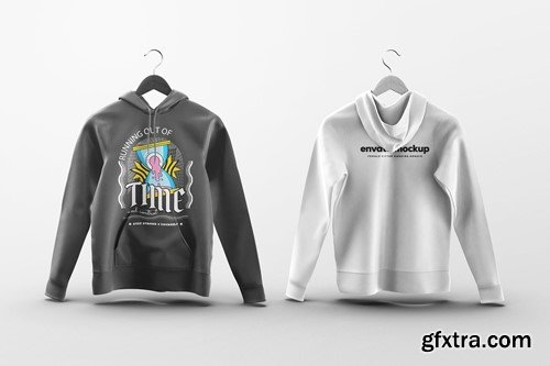 Female Hoodie Mockup