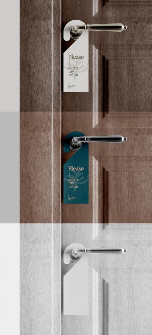 Hotel Door Hanger Mockup 586568629