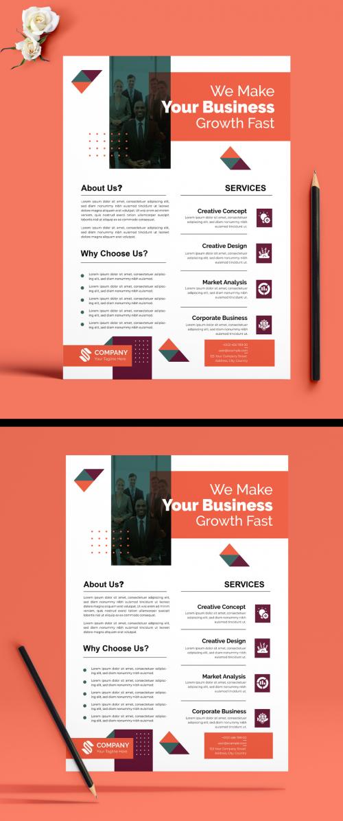 Business Growth Flyer Design Template 583337642