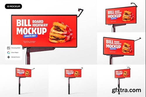 Digital Highway Billboard Mockup