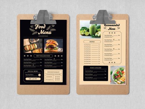 Food Menu Christmas Layout 397051532