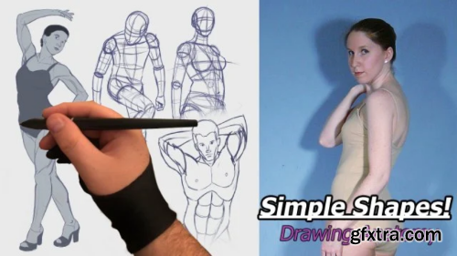 How to draw anatomy! Learning anatomy with simple shapes - Figure Drawing Fundamentals