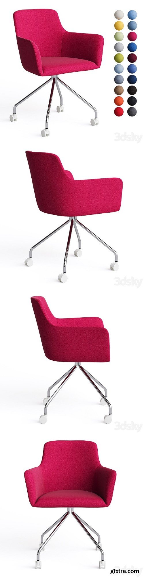 Office Chair City by Quadrifoglio