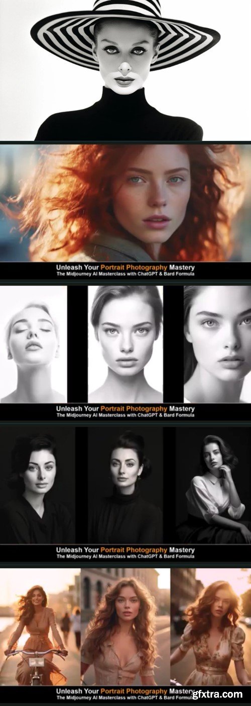 Unleash Your Portrait Photography Mastery - Midjourney AI Masterclass with ChatGPT and Bard Formula