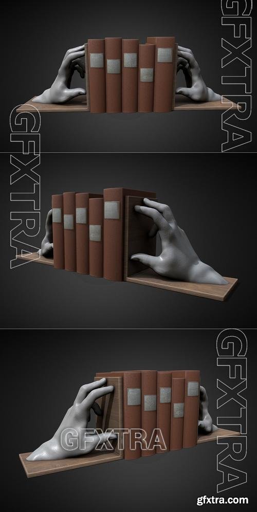 Hands 02 Bookends &ndash; 3D Print Model