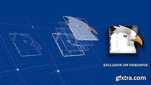 Videohive Blueprint Grid Logo Reveal 4 45754166