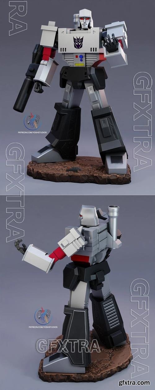 Megatron Statue and Flexi &ndash; 3D Print Model