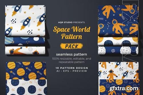 Space World - Seamless Pattern