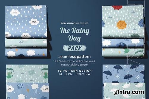 The Rainy Day - Seamless Pattern