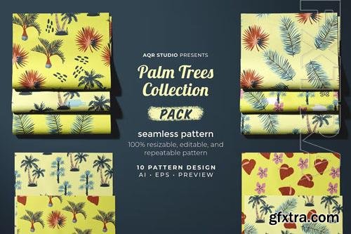 Palm Trees Collection - Seamless Pattern