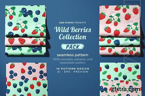 Wild Berries - Seamless Pattern