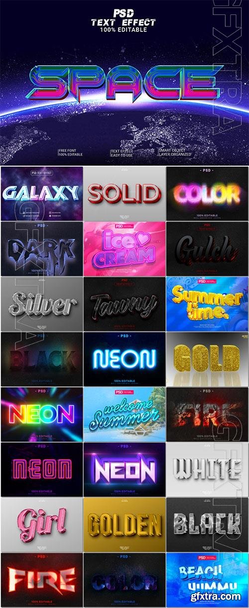 25 PSD style text effect editable beautiful design
 collection vol 390